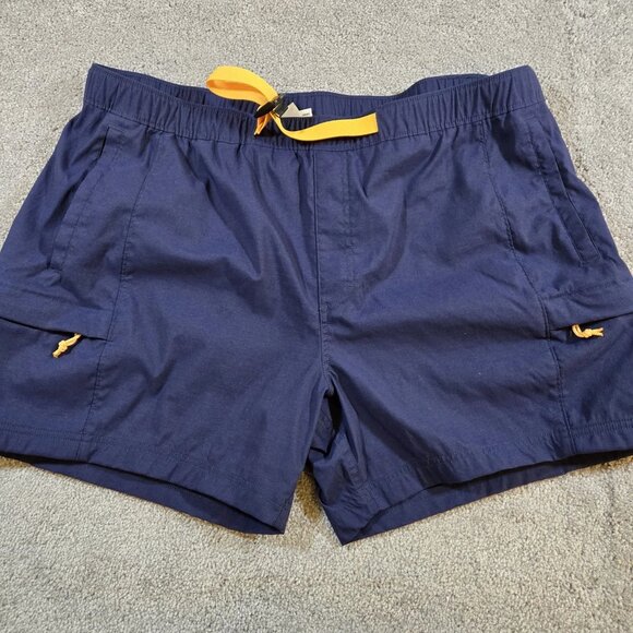 The NORTH FACE Mens XXL Blue Ripstop Belted Cargo Shorts Outdoor Hiking Trail - Picture 1 of 9